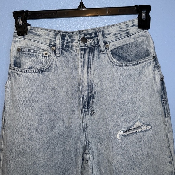 Ksubi Jeans Womens 27x32 Blue Wide Leg High Rise Light Wash. B2 - Picture 2 of 7